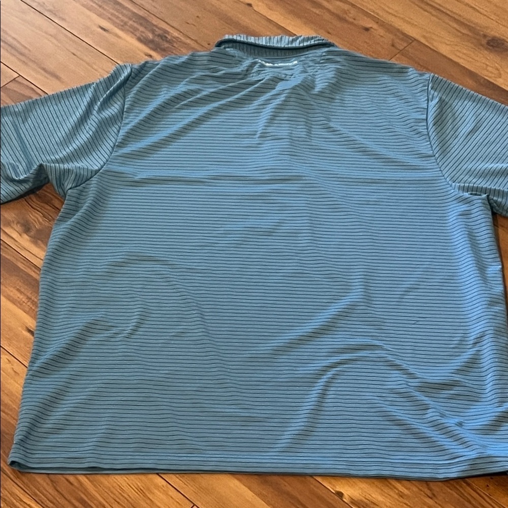 Under Armour Men's Blue Striped Polo Shirt - Picture 6 of 7